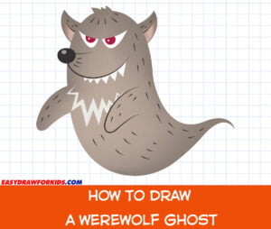 how to draw a werewolf ghost