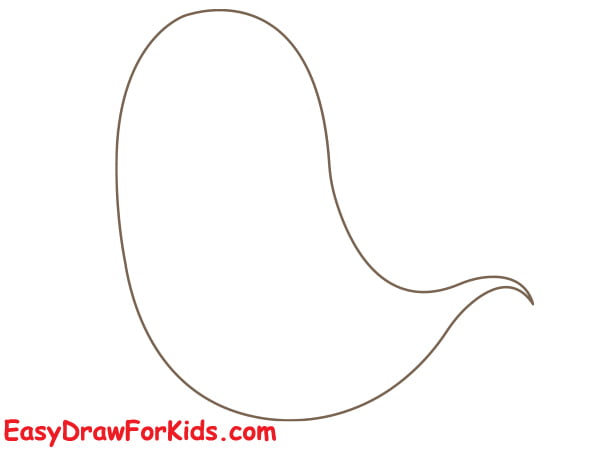 how to draw a werewolf ghost step 1