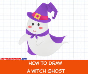 how to draw a witch ghost