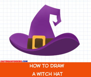 how to draw a witch hat