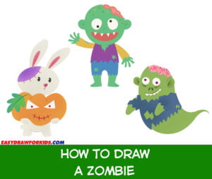 how to draw a zombie