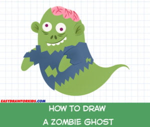 how to draw a zombie ghost