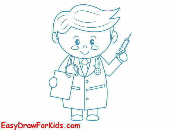 how to draw doctor easy