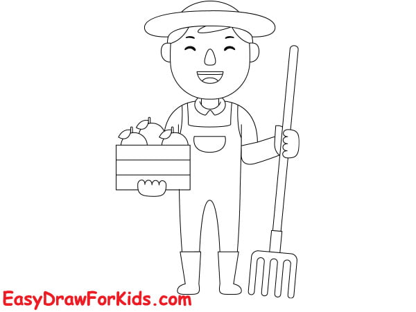 How To Draw A Farmer - 2 Ways (With Pictures)