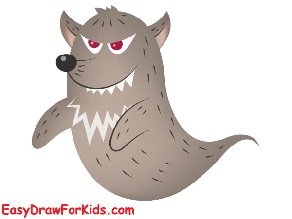werewolf ghost drawing