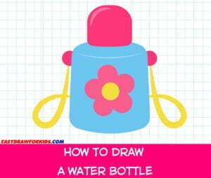 how to draw a water bottle
