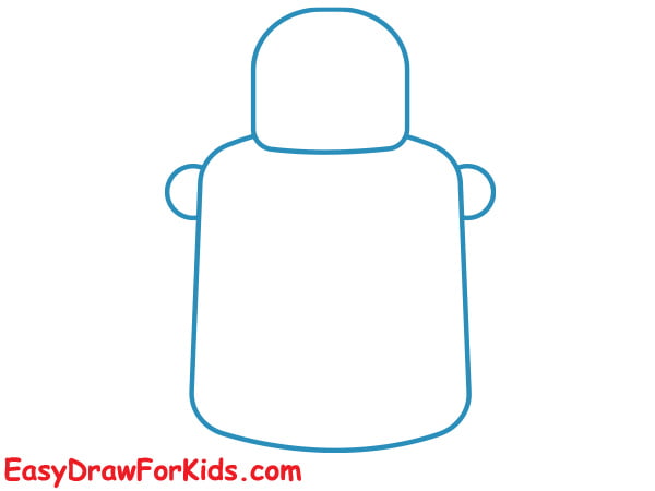 how to draw a water bottle step 3