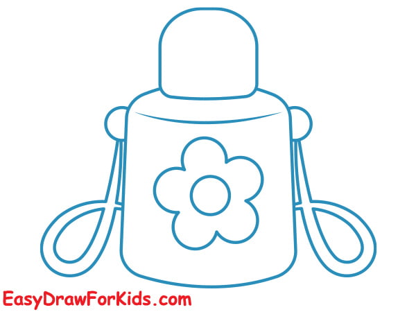 how to draw a water bottle step 5