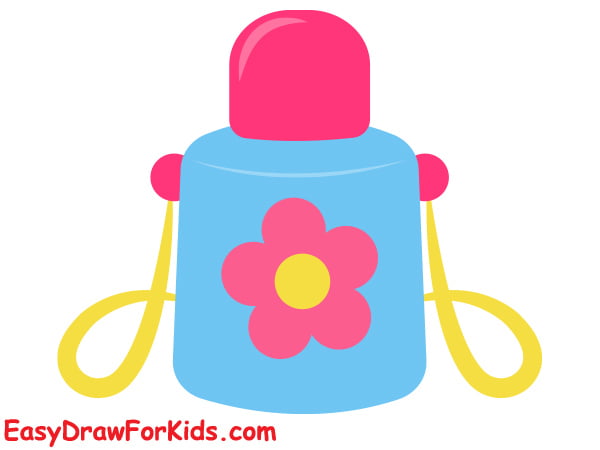 how to draw a water bottle step 6