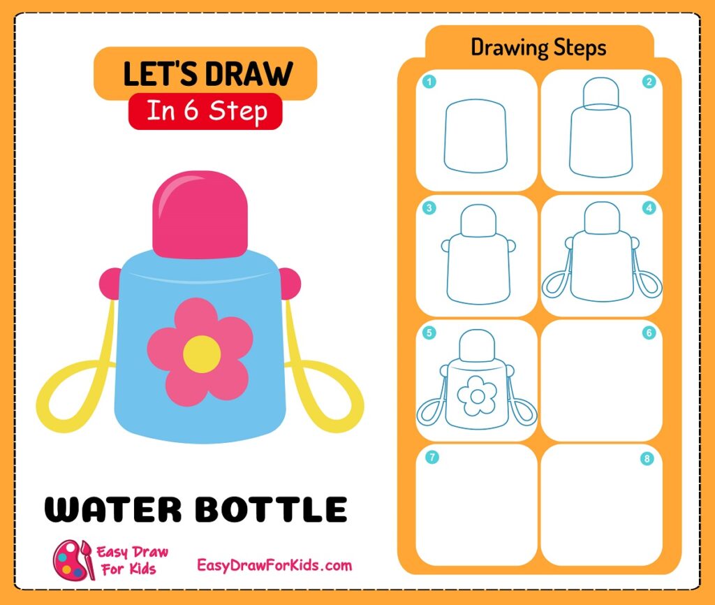 water bottle drawing