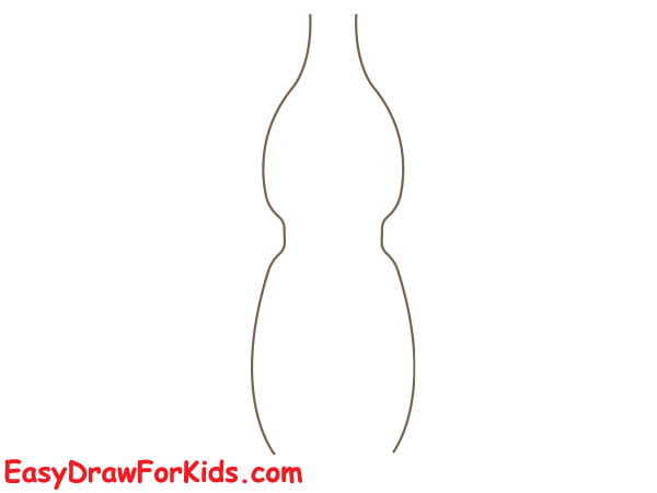 coca cola bottle drawing step 1