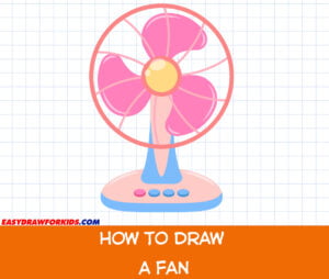 how to draw a fan