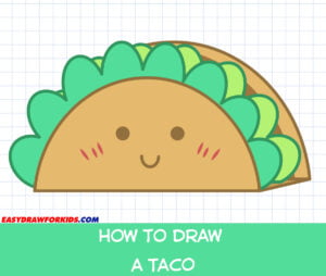 how to draw a taco