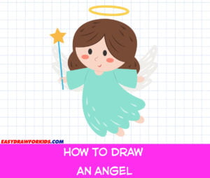 how to draw an angel