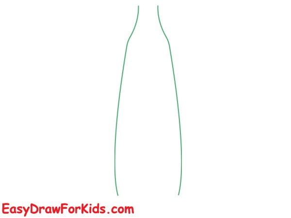 lemonade bottle drawing step 1