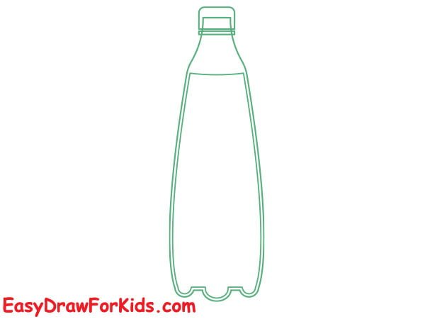 lemonade bottle drawing step 3