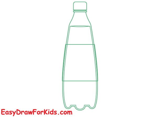 lemonade bottle drawing step 4