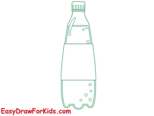 lemonade bottle drawing step 5
