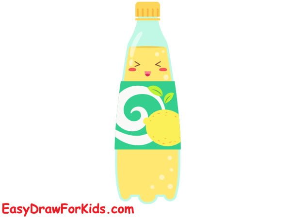 lemonade bottle drawing step 7