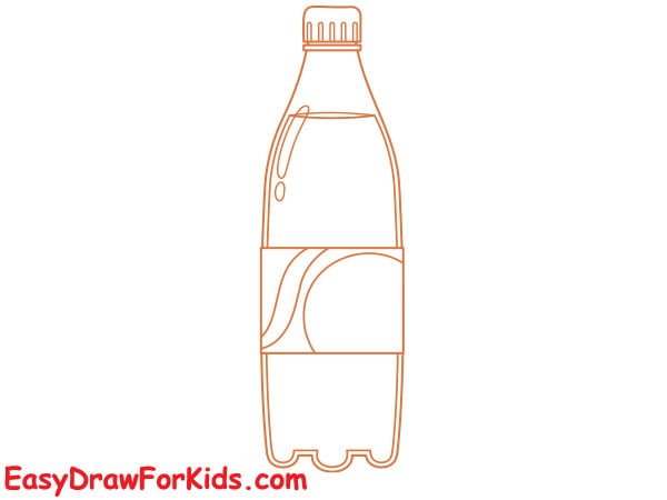 orange juice bottle drawing step 6