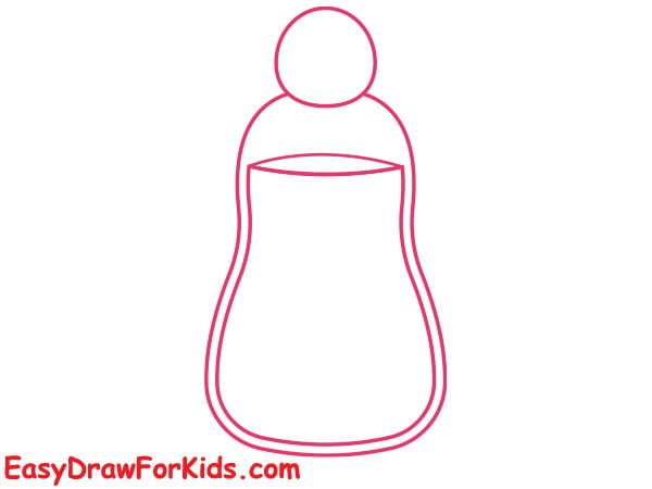 shampoo bottle drawing step 3