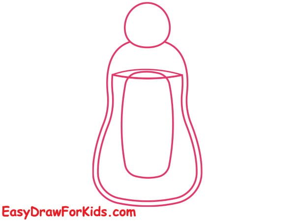 shampoo bottle drawing step 4