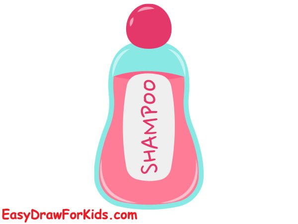 shampoo bottle drawing step 6