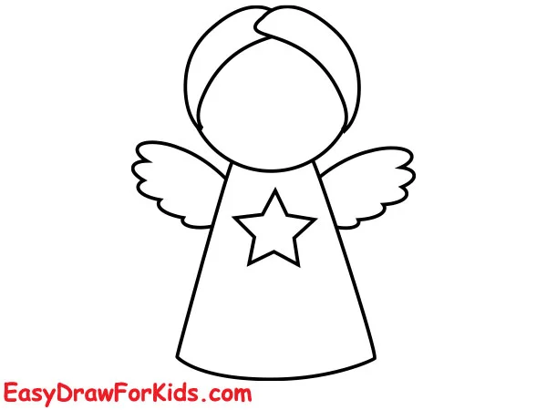 Easy Angel Drawing Angel Drawing Tutorial How To Draw Angel Step By