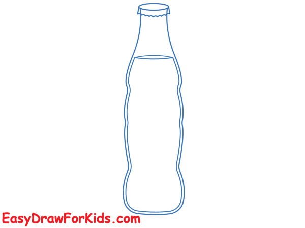 soda bottle drawing step 3
