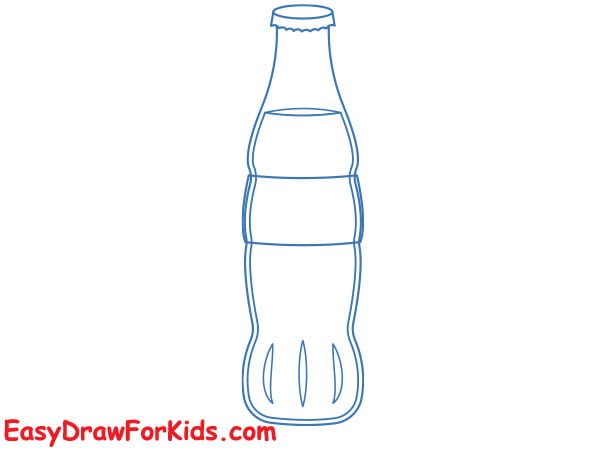 soda bottle drawing step 4