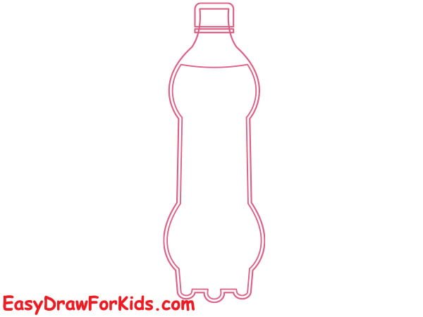 strawberry juice bottle drawing step 3