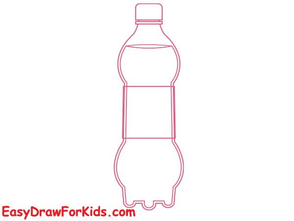 strawberry juice bottle drawing step 4