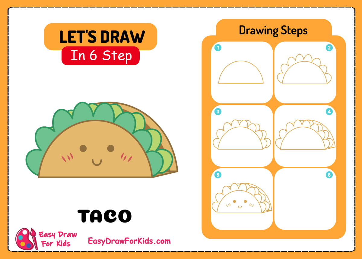 How To Draw A Taco - 3 Ways (With Pictures)