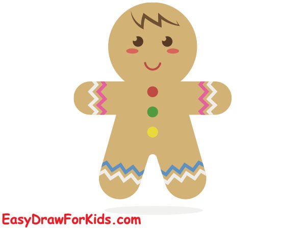 How To Draw A Gingerbread Man - 5 Ways (With Pictures)