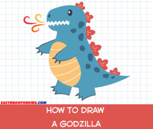 how to draw a godzilla
