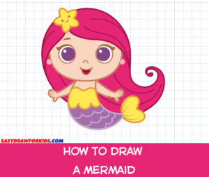 how to draw a mermaid