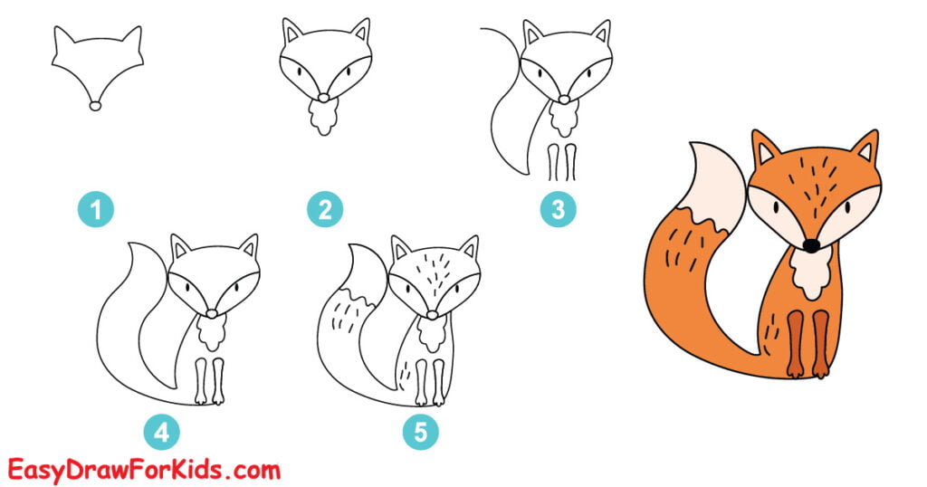 How To Draw A Fox – 7 Ways (With Pictures)