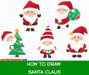 how to draw santa claus