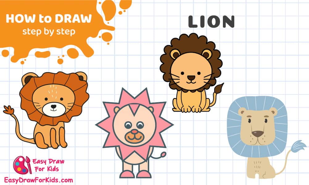 How To Draw A Lion - 4 Ways (with Pictures)