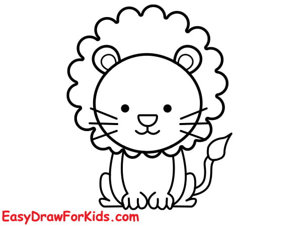 How To Draw A Lion - 4 Easy Ways Lion Drawing