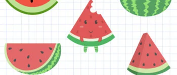 how to draw a watermelon