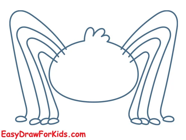 spider drawing step 3