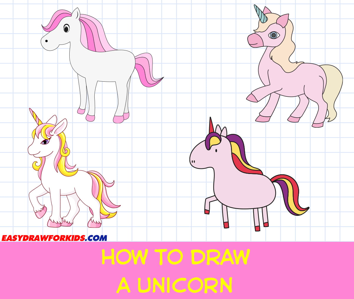 How To Draw A Unicorn – 5 Ways (With Pictures)
