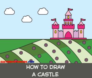 how to draw a castle