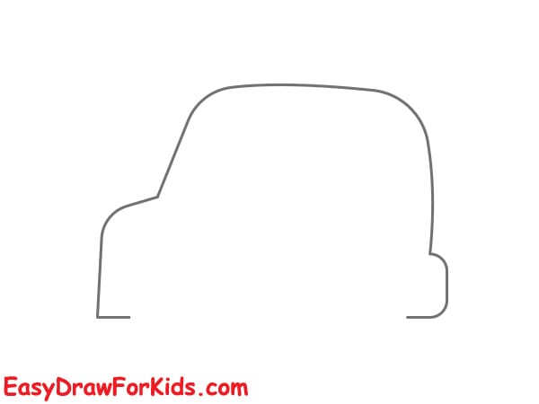 ambulance drawing for kids step 1