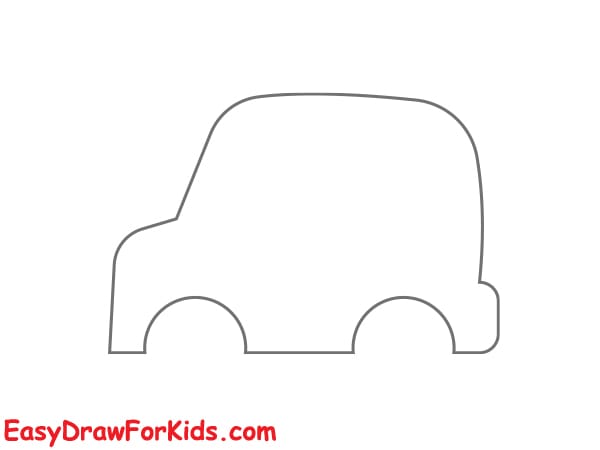 ambulance drawing for kids step 2