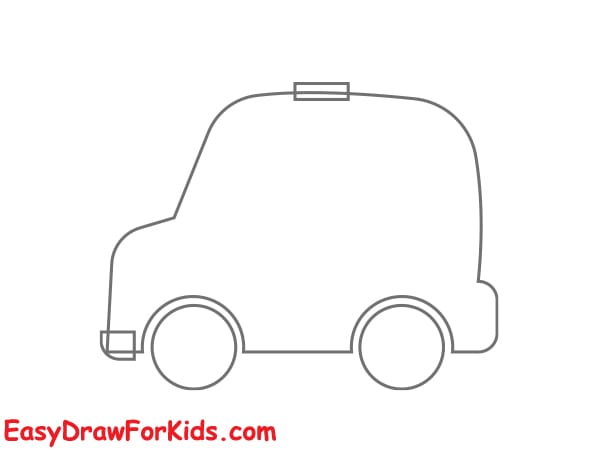 ambulance drawing for kids step 3