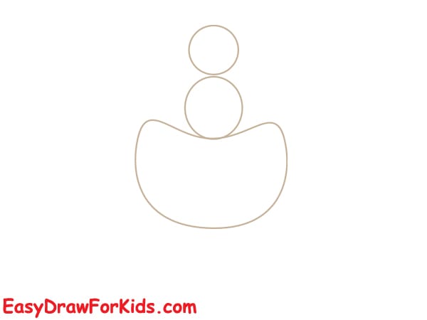 baby doll drawing step 1