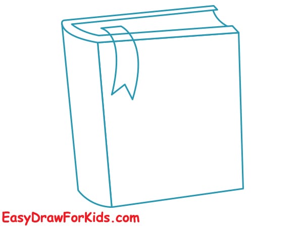 cute book drawing step 3