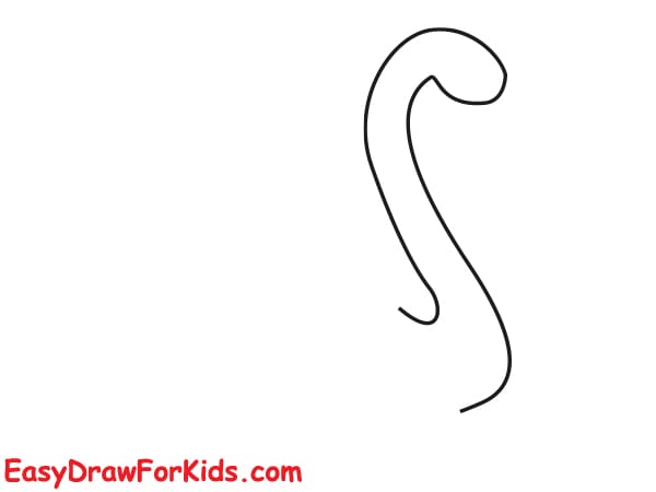 cute swan drawing step 2
